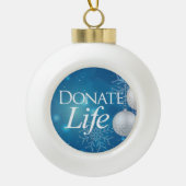 Donate Life Keramische Bal Ornament (Voorkant)