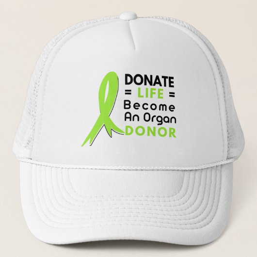 Donate Life Organ Donation Saves Lives, Transplant Trucker Pet (Voorkant)