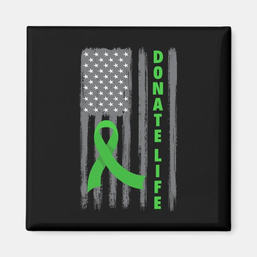 Donate Life Patriotic American Flag Usa Kidney Don Magneet (Voorkant)