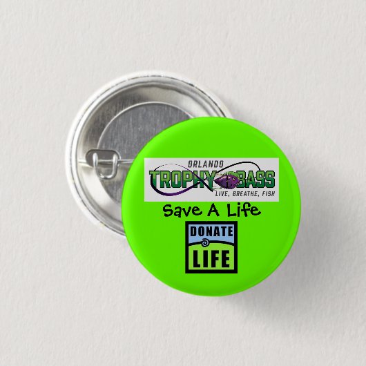 Donate Life - Ze hebben mijn mijnen gered Ronde Button 3,2 Cm (Voorkant /achterkant)