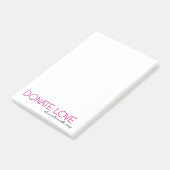 Donate Love Post-it® Notes (Schuin)