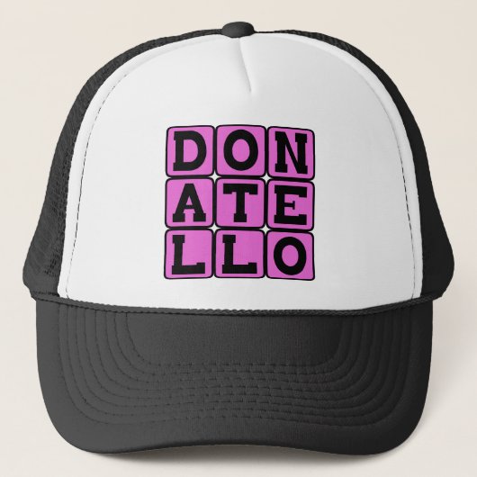 Donatello, Renaissancekunstenaar Trucker Pet (Voorkant)