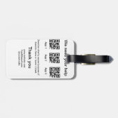 Donatie Collectie tip potje voeg je q r naam toe O Bagagelabel (Achterkant horizontaal)