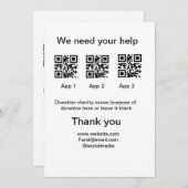 Donatie Collectie tip potje voeg je q r naam toe O Feestdagenkaart (Voorkant / Achterkant)