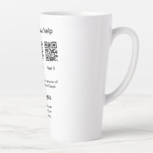 Donatie Collectie tip potje voeg je q r naam toe O Latte Mok