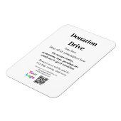 Donatie drive adres datum toevoegen Bedrijfsnaam l Magneet (Linkerzijde)