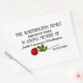 Donatie-Sticker Rechthoekige Sticker (Envelop)