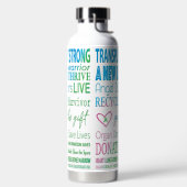 Donatie van organen voor nieuwe levenstransplantat waterfles (Links)