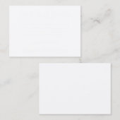 donatie van zwarte liefdadigheid in plaats van het plaatskaartje (Voorkant / Achterkant)