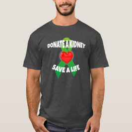 Donatiebewustzijn bij hart en lint t-shirt