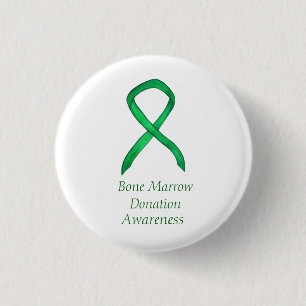 Donatiebewustzijn van beenmerg Aangepast lintje Ronde Button 3,2 Cm