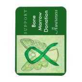 Donatiebewustzijn van beenmerg Ribbon Angel Magnet Magneet (Verticaal)