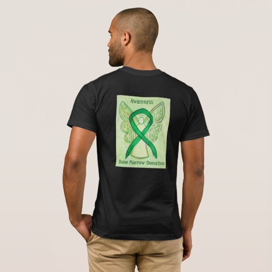 Donatiebewustzijn van beenmerg Ribbon Angel-Shirte T-shirt (Achterkant volledig)
