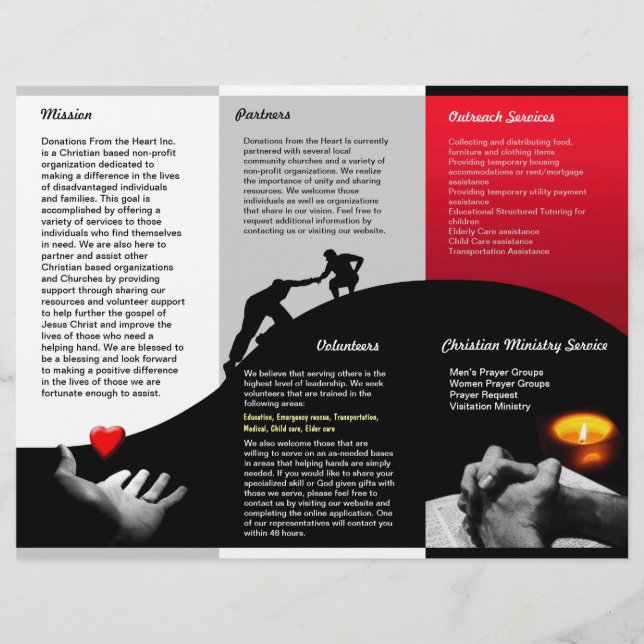 Donatiebrochure (Voorkant)