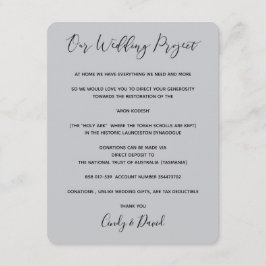 Donatiekaart - Romantisch bos Informatiekaartje