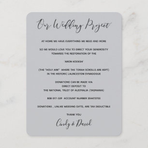 Donatiekaart - Romantisch bos Informatiekaartje