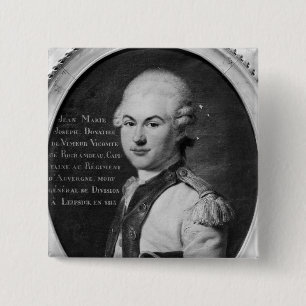 Donatien Marie Joseph de Vimeur Vierkante Button 5,1 Cm