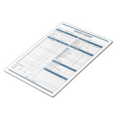 Donaties Tracker Notitieblok (Schuin)