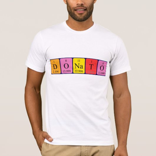 Donato periodiek table name shirt (Voorkant)