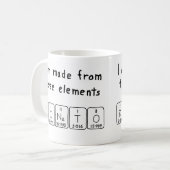 Donato periodieke lijstnaam mok (Voorkant links)