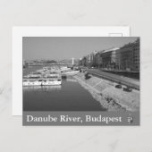 Donau, Boedapest, Hongarije Briefkaart (Voorkant / Achterkant)