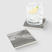 Donau, Boedapest, Hongarije Stenen Onderzetter (Zijkant)