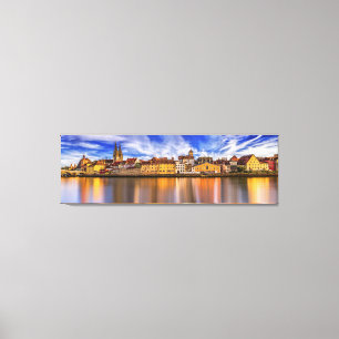 Donau, Duitsland, omwikkeld doek Canvas Afdruk