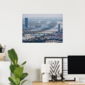 Donau en Nieuwe Donau Poster (Thuiskantoor)