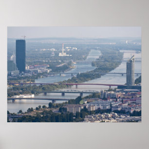 Donau en Nieuwe Donau Poster