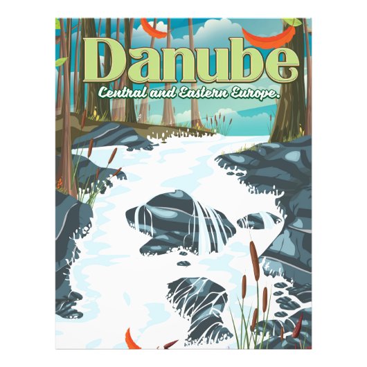 Donau Europese Rivier Reizen poster (Voorkant)