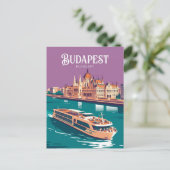 Donau Hongarije Briefkaart (Staand voorkant)
