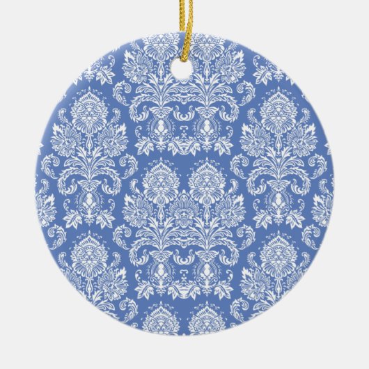 Donau Victoriaans Damast Keramisch Ornament (Voorkant)