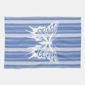 Donau-Victoriaans streep met vlinder Theedoek (Horizontaal)