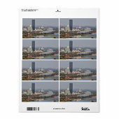 Donaucity, Wenen Oostenrijk Etiket (Full Sheet)