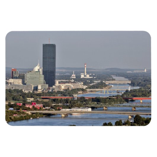 Donaucity, Wenen Oostenrijk Magneet (Horizontaal)