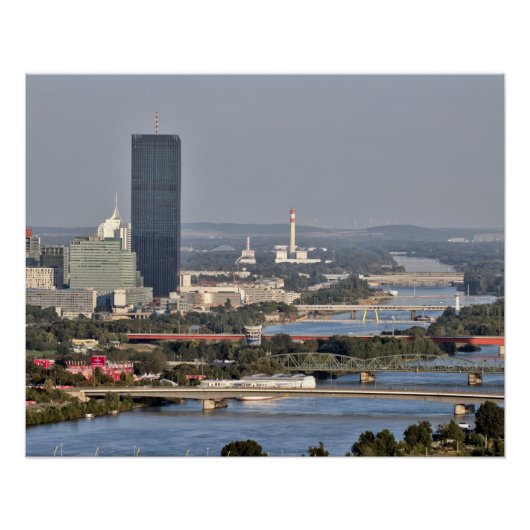 Donaucity, Wenen Oostenrijk Perfect Poster (Voorkant)