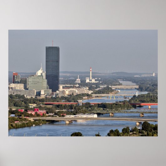 Donaucity, Wenen Oostenrijk Poster (Voorkant)