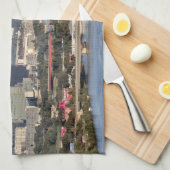 Donaucity, Wenen Oostenrijk Theedoek (Quarter Fold)