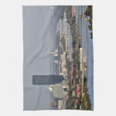 Donaucity, Wenen Oostenrijk Theedoek (Verticaal)