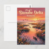 Donaudelta Roemenië Briefkaart (Voorkant / Achterkant)