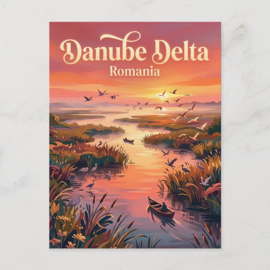 Donaudelta Roemenië Briefkaart (Voorkant)