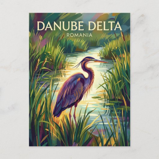 Donaudelta Roemenië Briefkaart (Voorkant)