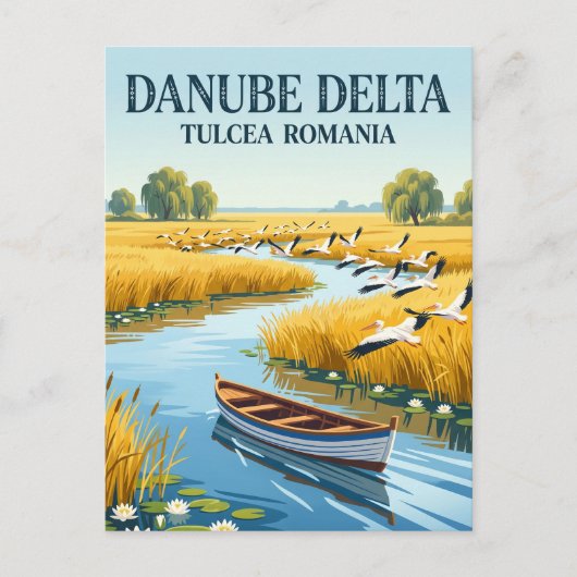 Donaudelta Roemenië Briefkaart (Voorkant)