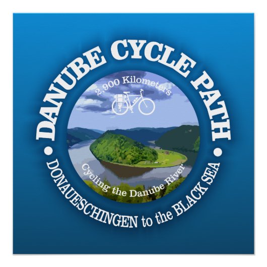 Donaufietspad (cyclus c) perfect poster (Voorkant)