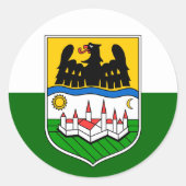 Donauschwaben Flag Sticker (Voorkant)