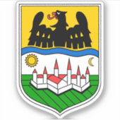 Donauschwaben Wapens, vinylSticker, op maat gesned Sticker (Voorkant)