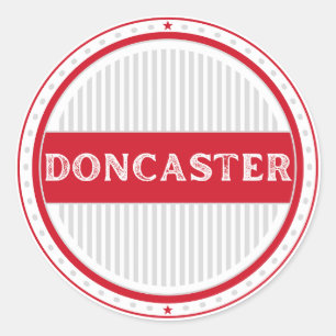 Doncaster City Pride Embleem – Engelse identiteit Ronde Sticker