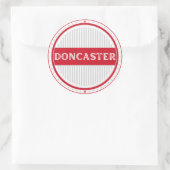 Doncaster City Pride Embleem – Engelse identiteit Ronde Sticker (Tas)