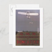 Doncaster, Engeland - First Aviation Races Briefkaart (Voorkant / Achterkant)