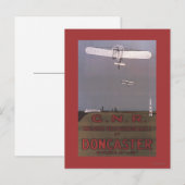 Doncaster, Engeland - First Aviation Races Briefkaart (Voorkant / Achterkant)